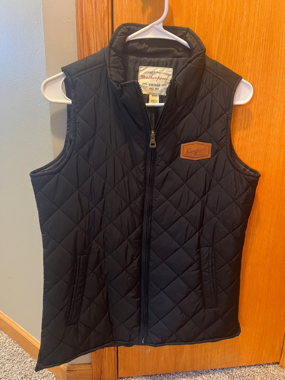 Quilted Leinenkugels Lightweight Black Vest